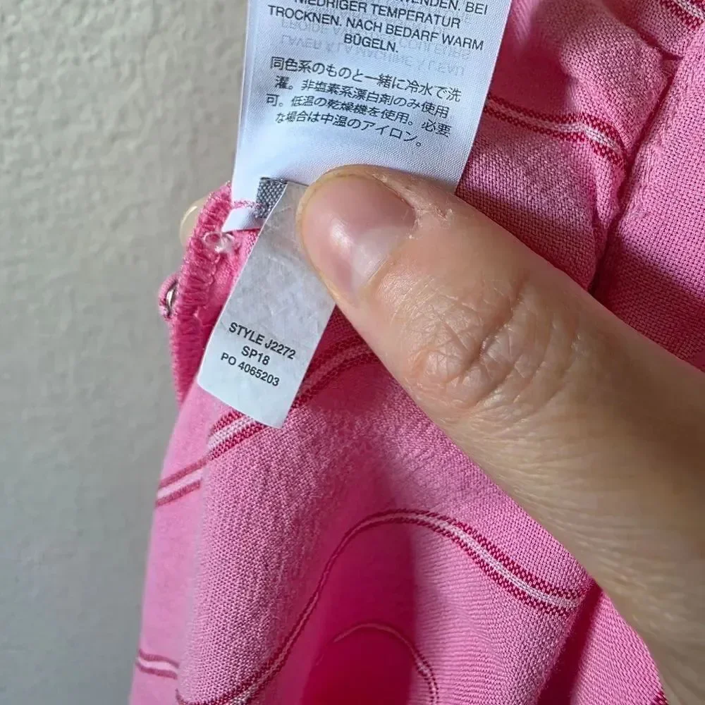 Madewell Cecilia Pink Striped Wrap Top XS
